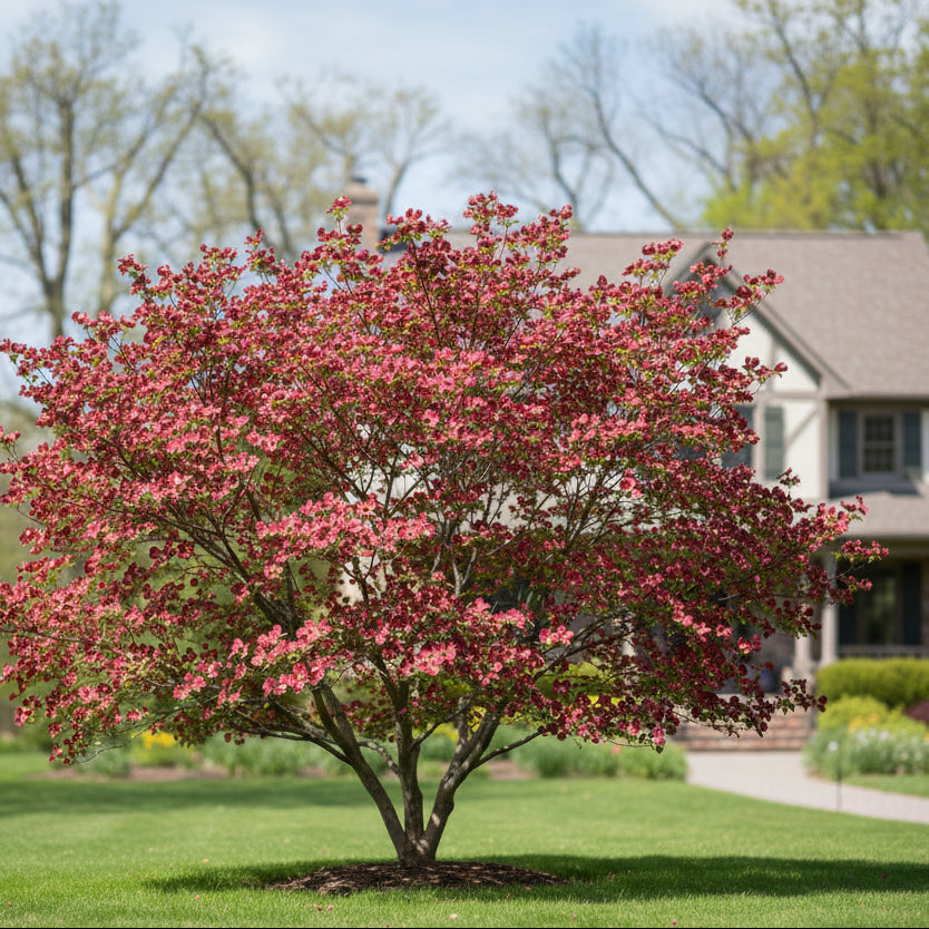plant dogwood near house Ragin' Red Dogwood