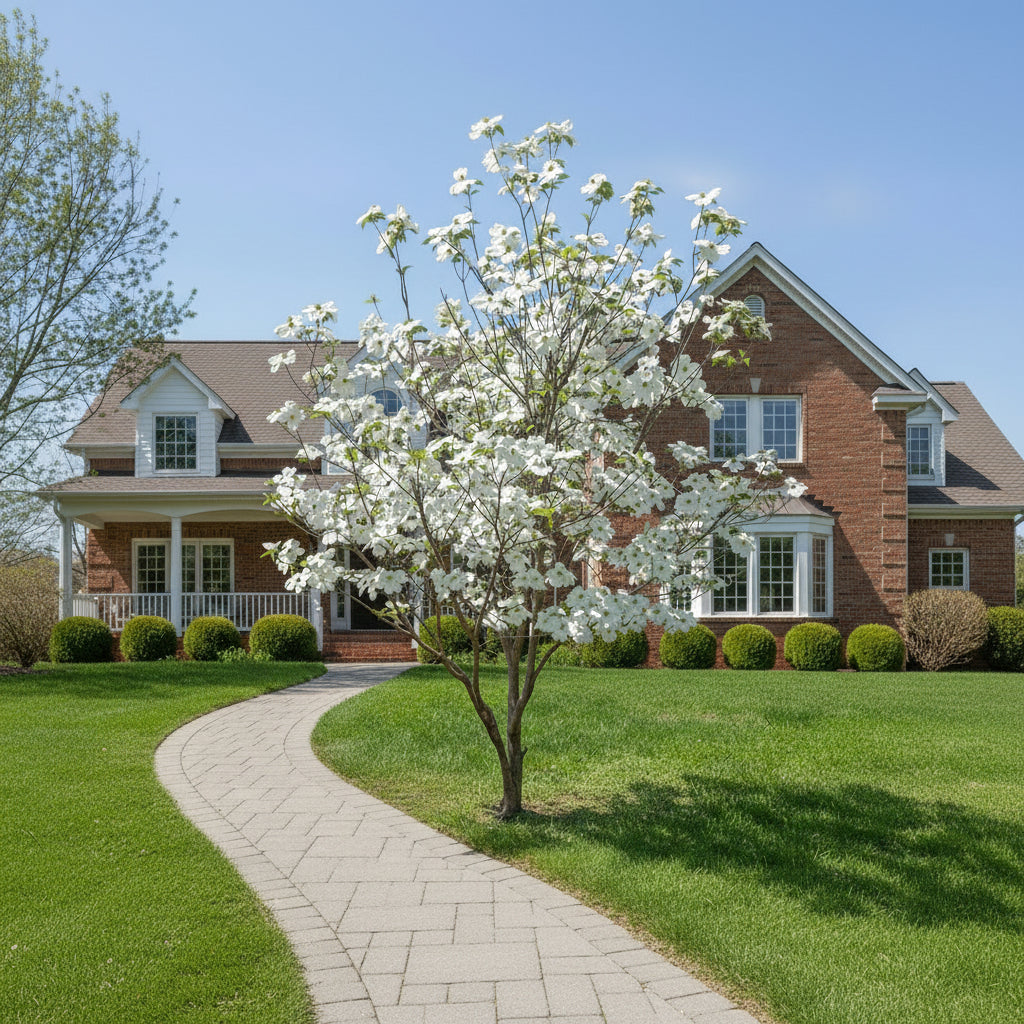 Appalachian Joy Dogwood In front of a home 