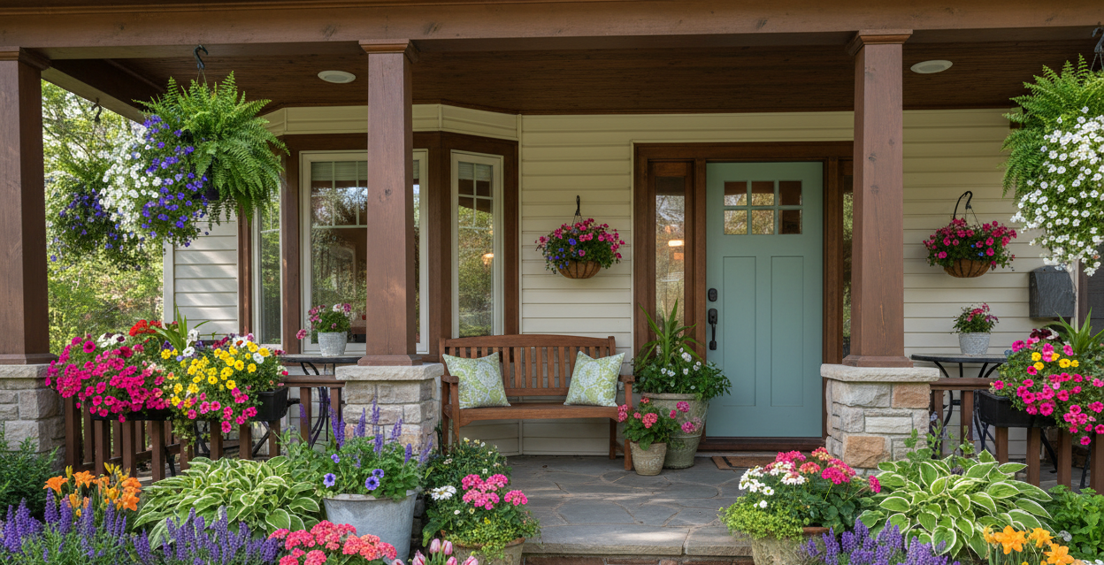 Porch in the spiring